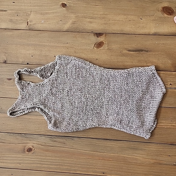 Express Brown Nude Knit Tank Top - Picture 6 of 8